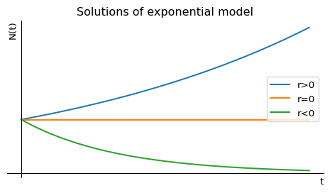 Solutions to the exponential model.